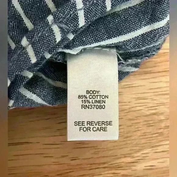 Cato Est. 1943 Women's Blue‎ & White Striped Button-Front Blouse - Size 22/24W - Picture 5 of 5